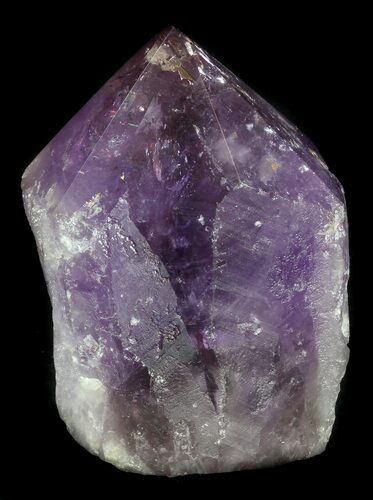 Polished Amethyst Crystal Point - Brazil #34744